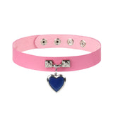ハートレザーチョーカー/0 8 Haert Leather Choker - PINK