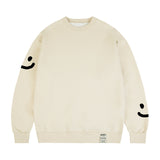 [UNISEX]マルチスマイルドローイングスウェットシャツ