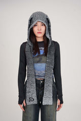 Rabbit Ear Balaclava Muffler(BK)
