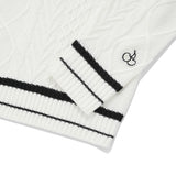 ミドルチェリーツイストⅤネックニット／MIDDLE CHERRY TWIST V-NECK KNIT [IVORY]