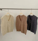 Quattro wool knit vest