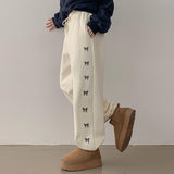 Midi ribbon printed napping jogger pants (3 colors)