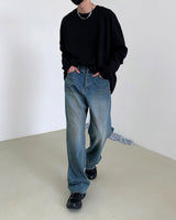 TNオイルウォッシュデニムパンツ / TN Oil Washing Denim Pants