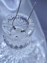 Simple crack crystal necklace
