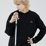 オーバーフィット M ロングスリーブT/OVERFIT M LONG-SLEEVED T-BLACK