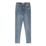 ハイウェストスキニージーンズ/HIGH WAIST LIGHT BLUE SKINNY JEAN [6808]