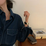 [Bellide made/Long-sleeved version] Vintage Pocket Denim Shirt