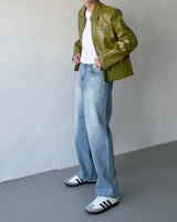 ボルトコートレザージャケット / OA bolt coated leather jacket (3 colors)