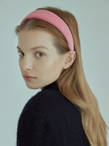 Rose Pink Velvet Headband (6611848527990)