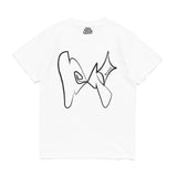 MIGNON LOGO HOLE GRAPHIC SHORT SLEEVE (WHITE)