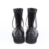 フロントジッパーバックレースアップサンダル / DAVID STONE FRONT ZIPPER BACK LACE UP SANDALS (original)