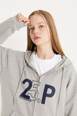 センスロゴフ―ドジップアップ/25P SENSE LOGO HOOD ZIP UP_GRAY