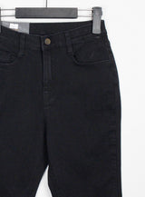 スリップブラックデニムパンツ/no.2330 slip black denim pants