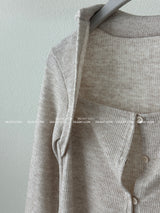 a sleeved bolero layered cardigan