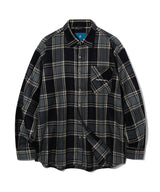 タータンプレイドチェックシャツ/Tartan Plaid Check Shirt S109 Navy