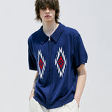 チマヨパターンニットカーディガン / CHIMAYO PATTERN KNIT CARDIGAN NAVY