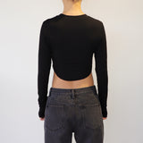 シンボルクロップ長袖Tシャツ