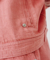 NO COLLAR CROPED JACKET (PINK) / SET-UP