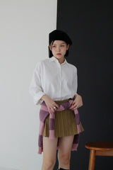 ピーチボクシーシャツ/Peach Boxy Shirt (4color)