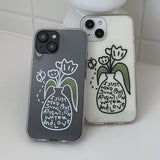 White - LOVE VASE Phone Case