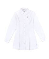 [NF] EYELET POINT SHIRT ONE-PIECE (WHT)_F21ZD291