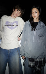  BLUR HEART LONG SLEEVE_BEIGE