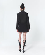シングルボタンシャツ/Single Button Shirt Black
