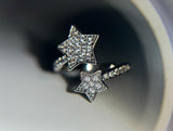 [Red Velvet Wendy/NCT WayV Xiaojun] Silver star cubic twist ring