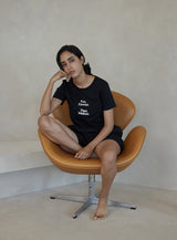 MCT W01 Black concept Crop T-shirts
