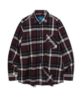 ミッドナイトワインチェックシャツ/Midnight Wine Check Shirt S110 Burgundy