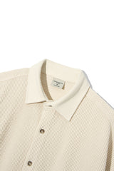 ワッフル コットン シャツ S103 / Waffle Cotton Shirt S103 Elephant Ivory