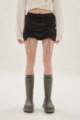 シャーリングミニスカート/SHIRRING MINI SKIRT