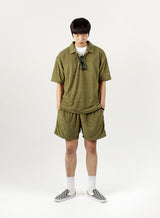 TERRY POLO SHIRT khaki (6581467316342)