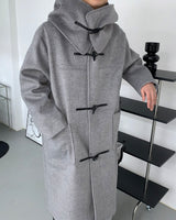 フーデッドネックカバートッポッキコート/SI Hooded Neck Cover Tteubokki Coat (2 colors)