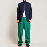 ワイドフィットワンタックパンツ/DAMP WIDE FIT ONE TUCK PANTS_GREEN
