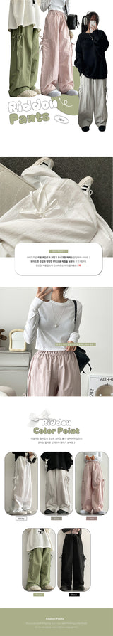 Cardinylone Ribbon Cargo Pants