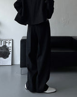 CR Youth shuffle two-tuck wool wide pants (3 colors)