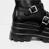 Buckle Platform Boots on Key