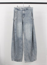 SIDE BALLOON WIDE DENIM