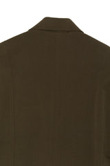 OVERFIT CUT OFF BLAZER [BROWN]