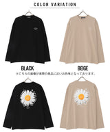 フラワープリントロングスリーブTシャツ / FLOWER PRINT L/S (4592257368182)