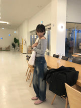 ファニーダイアグナルスリムオフショルダーTシャツ