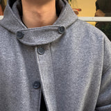 LMN カシミアハッチラウンドニット