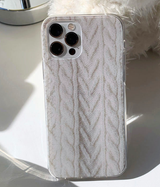 ウィンターロッグファブリックフォーンケース / Winter Log Fabric Phone Case