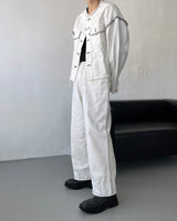 スティッチマクシワイドデニム / MG709,710 Stitch Maxi Wide Denim (2 colors)