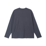 [GRFT]スプリットロングスリーブTシャツ/[GRFT] GRFT SPLIT LONG SLEEVE TEE (CHARCOAL)