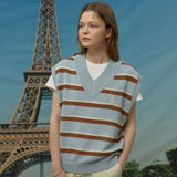 Stripe knit vest (6541953368182)