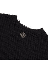[23SS LSD COLLECTION] メッシュレイヤードタイトTシャツ / [23SS LSD COLLECTION] Mesh Layered Tight T-Shirt_Black