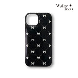 vintage black ribbon case (black)