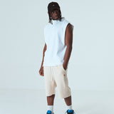 ハーフタートルネックスリーブレスT/HALF-TURTLE NECK SLEEVLESS T-WHITE